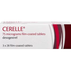 Cerelle 75mcg - Desogestrel - 84 Tablets (3 month course)