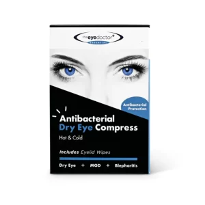 The Eye Doctor Essential Antibacterial Dry Eye Compress + 2x Eyelid Wipes