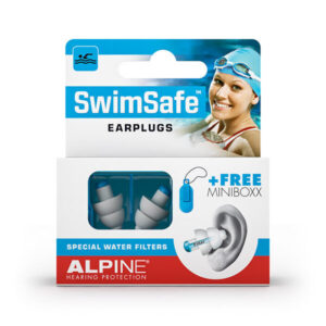 Alpine Swimsafe Earplugs + Free Minibox (1 Pair)