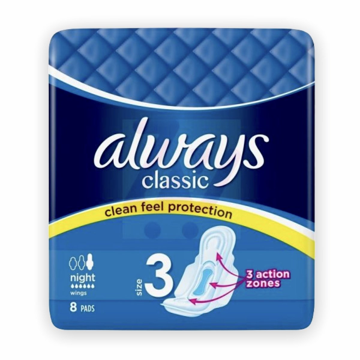 Always Classic With Wings - Night (Pack of 8)