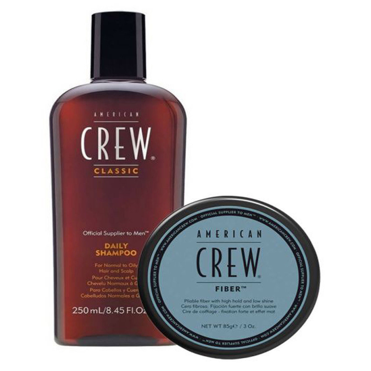 American Crew Daily Shampoo & Fiber Set