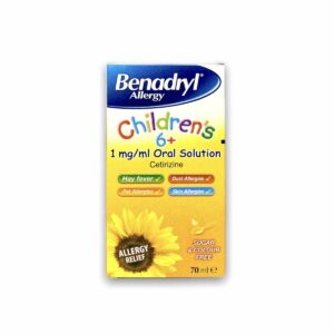 Benadryl Allergy Relief 1mg Solution Childrens 6+ 70ml