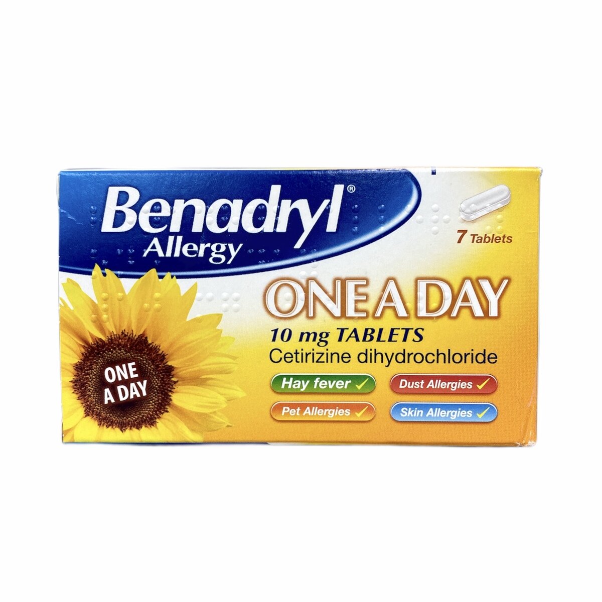 Benadryl One A Day 10mg Tablets (Pack of 7)