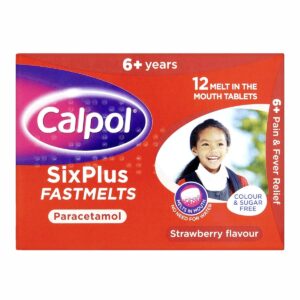 Calpol SixPlus Fastmelts Strawberry (Pack of 12)