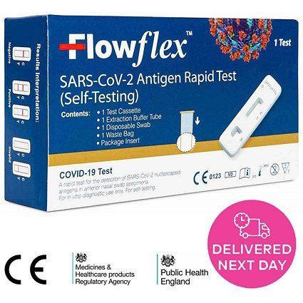 Flowflex Antigen Rapid Test Lateral Flow Self-Testing Kit - 1 Test
