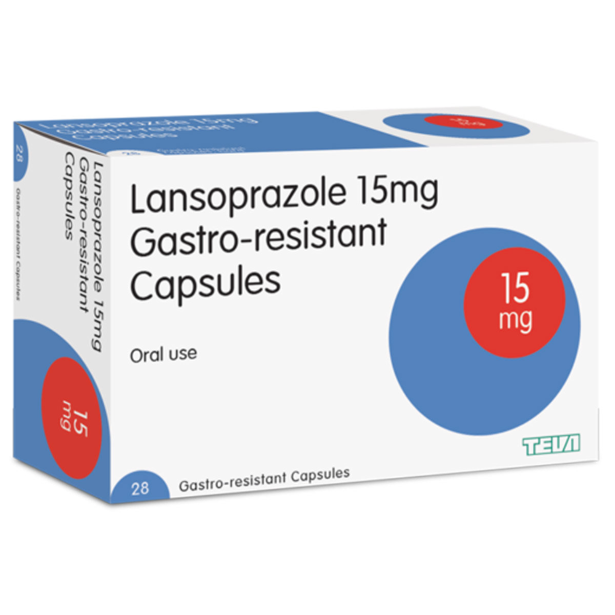 Lansoprazole 15mg Gastro-Resistant Capsules (Pack of 28)