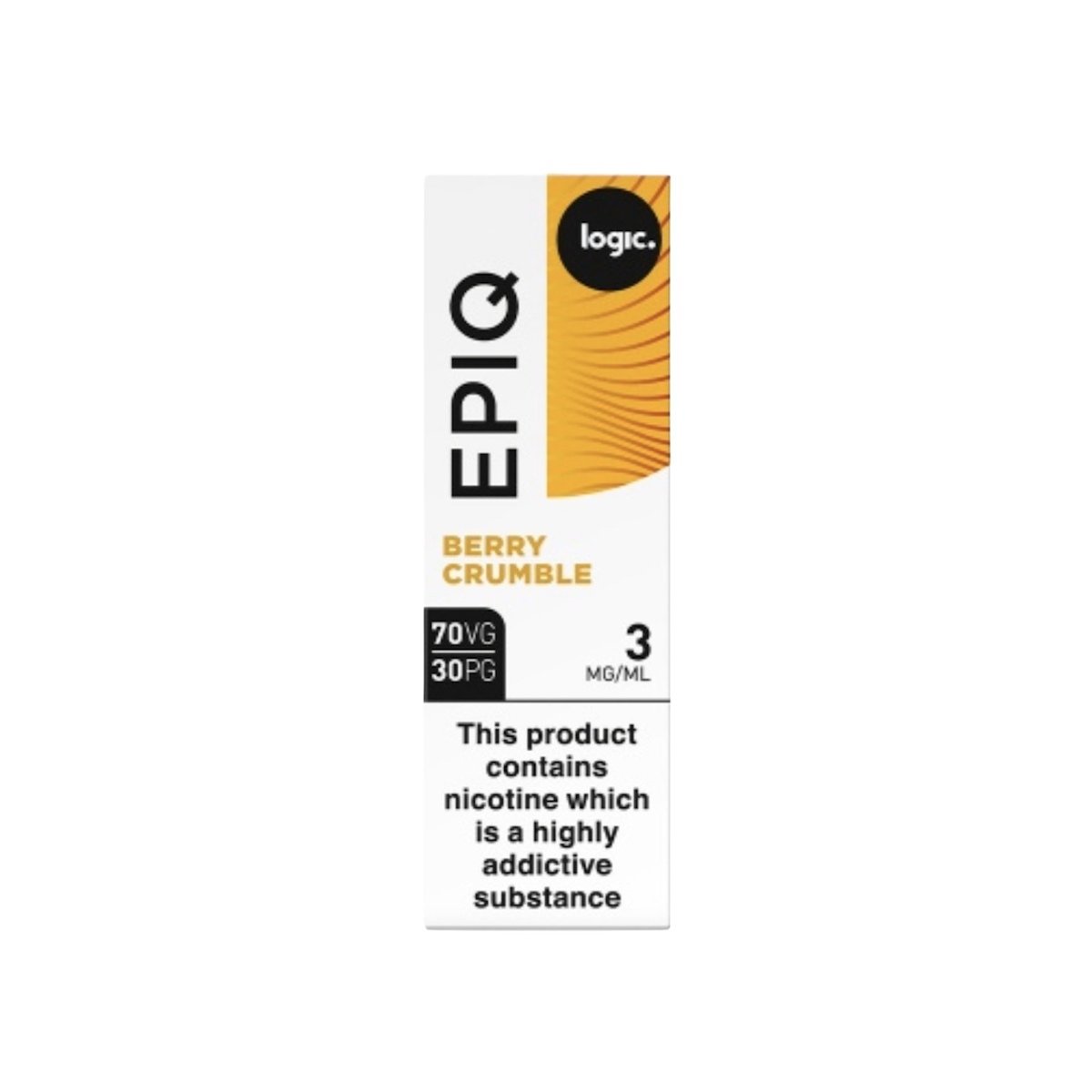 Logic EPIQ E-liquid 10ml - Berry Crumble 3mg - 70% VG