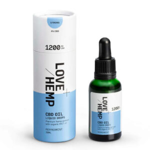 Love Hemp CBD Oil Drops 1200mg - Peppermint