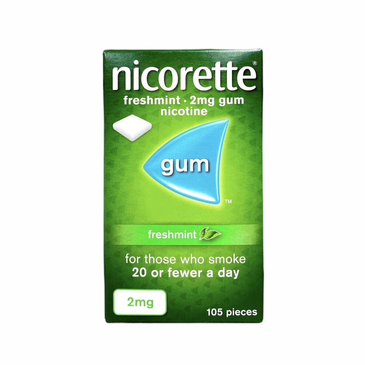 Nicorette 2mg Chewing Gum Freshmint (Pack of 105)