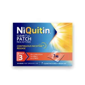 Niquitin Clear Patches - Step 3 - 7mg (Pack of 7)