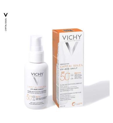 Vichy Capital Soleil UV Age Daily Facial Sunscreen SPF50+ 40ml